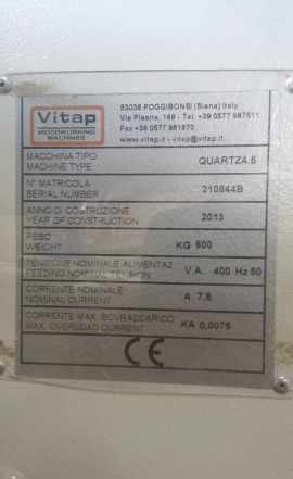 Кромкооблицовочный станок quartz 4.5 vitap Италия