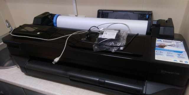  плоттер HP designjet T120 и копир DP420