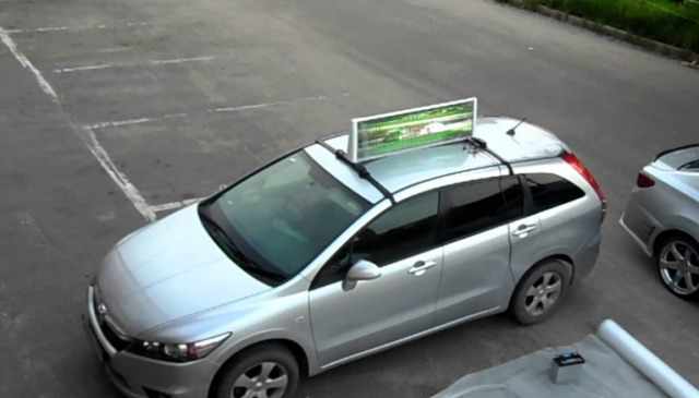 Телеэкран для авто (Реклама на крыше такси)