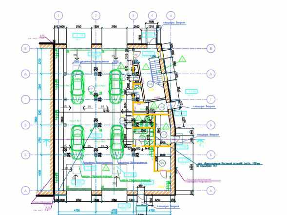 Проект автомойки на 4 поста 2 этажа