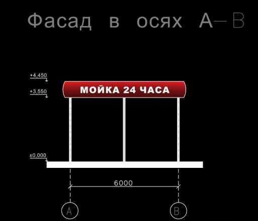 Проект мойки самообслуживания на 6 постов