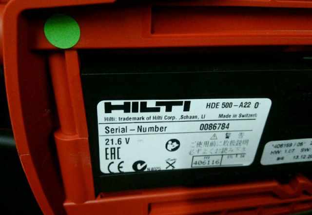 Дозатор электрический химического анкера hilti HDE