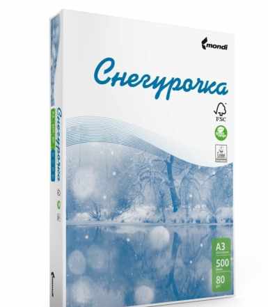 Бумага снегурочка А4 80 г/м, 500 л