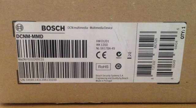 Мультимедийный конференц-пульт абонента bosch dcnm