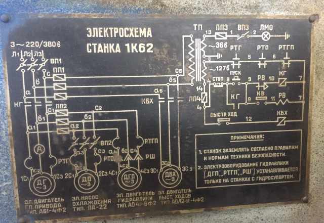 Токарно винторезный 1К62