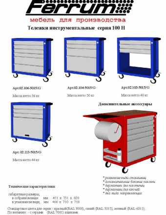 Тележка инструментальная