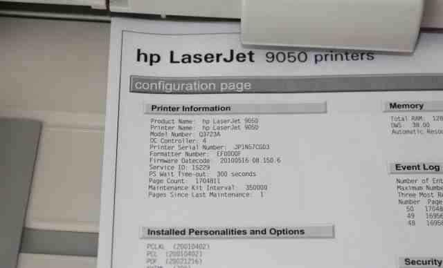 Hewlett Packard LaserJet 9050