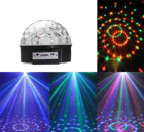 Диско шар с mp3 "Led Magic Ball Light" с USB