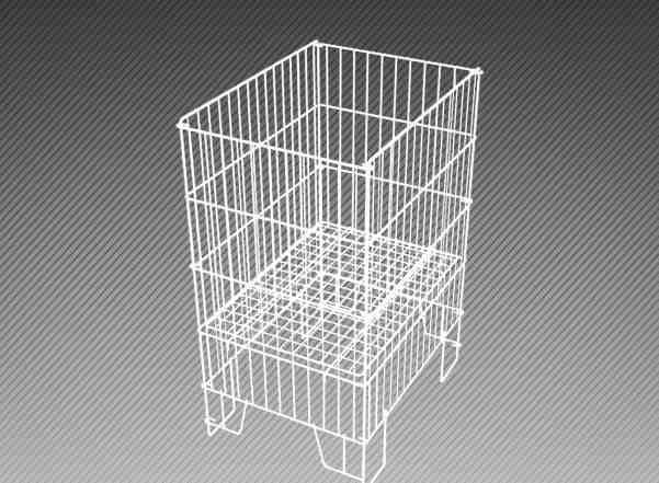 Накопитель складной 750х400х550/ белый