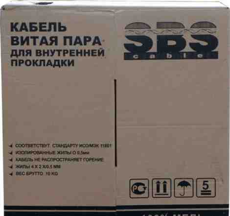 Кабель витая пара SBS UTP cat.5e 4pair 0.50mm 100