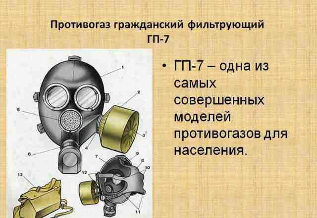 Фильтрующие противогазы гп7