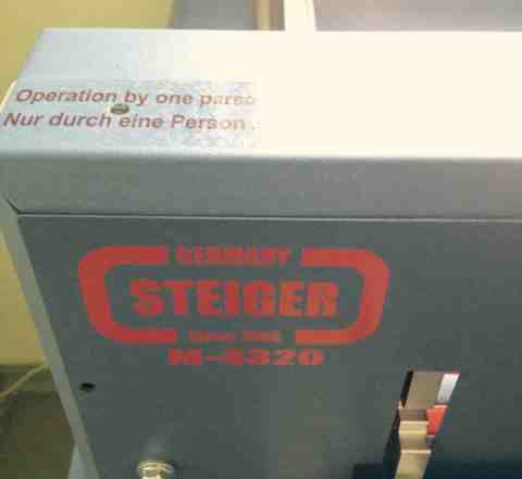 Новый резак для бумаги Steiger M-4320