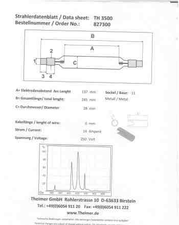 Лампа theimer strahler TH 3500