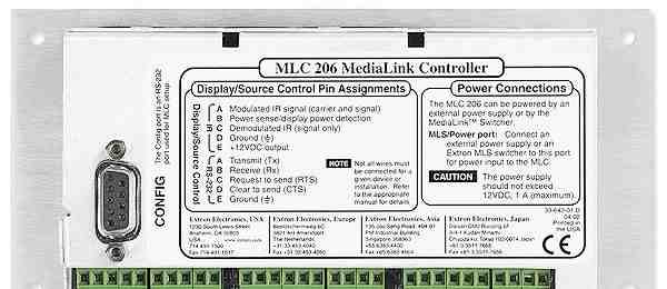 Extron MLC 206 MediaLink Controller