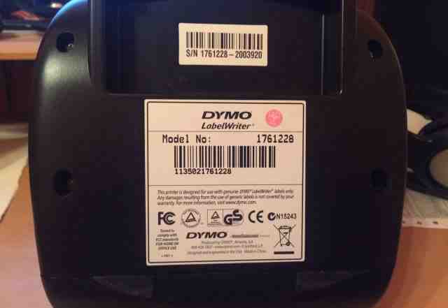 Термопринтер Dymo Label Writer 4XL + этикетки