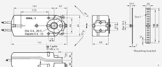 Приводы заслонок siemens GMA 321.1E и GMA 161.1E