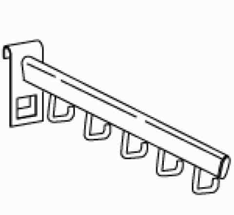 FG 112 Кронштейн 5 крючков (сетка)