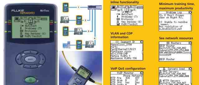 Тестер для анализа кабельной сети - Fluke NetTool