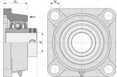 Подшипник UCF 204