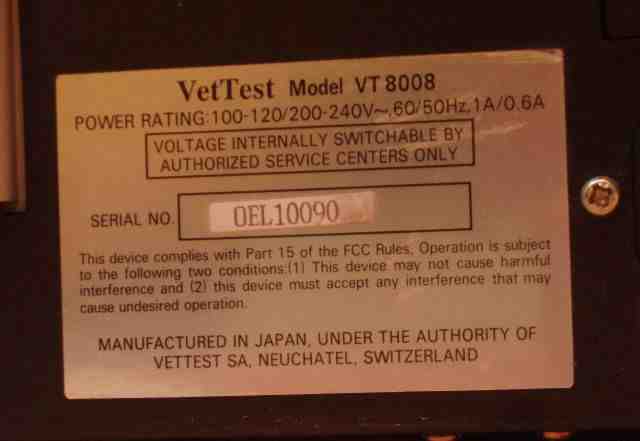 Idexx Vettest 8008