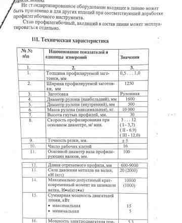 Оборудование для производства металлочерепицы