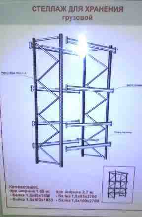 Стеллажи б/у для склада и магазина