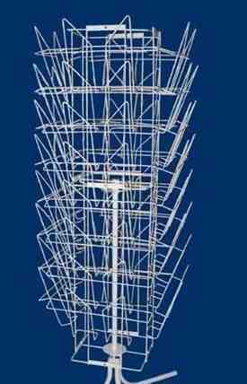 Свн10 Стойка четырехгранная для газет 32 кармана