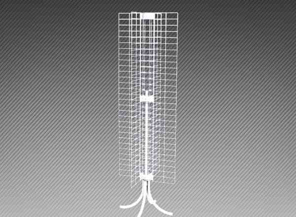 Свн25 Стойка с 4-мя сетками/ белый