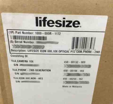 Терминал вкс LifeSize Icon 800 и камера 10х