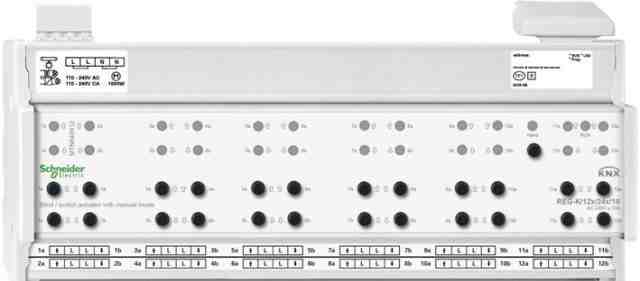 KNX актор для выключателя и жалюзи REG-K/12X/24