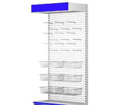 Стеллаж перфорированный в сборе