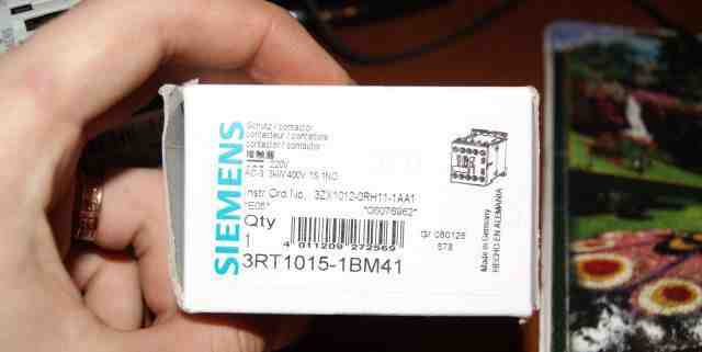 Контактор Siemens sirius 3RT1015-1BM41, новый