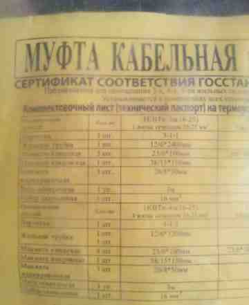 Муфта Кабельная 1квтп 4х(35-50)