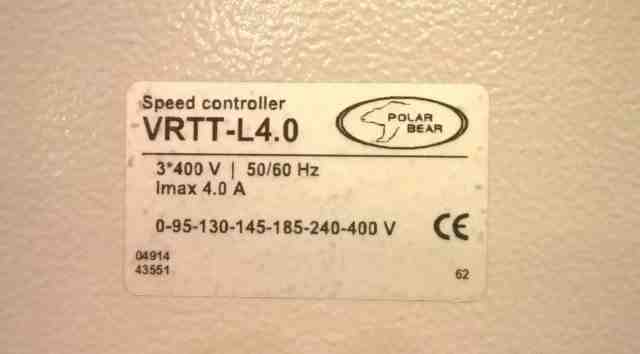 Регулятор скорости vrtt-L 4