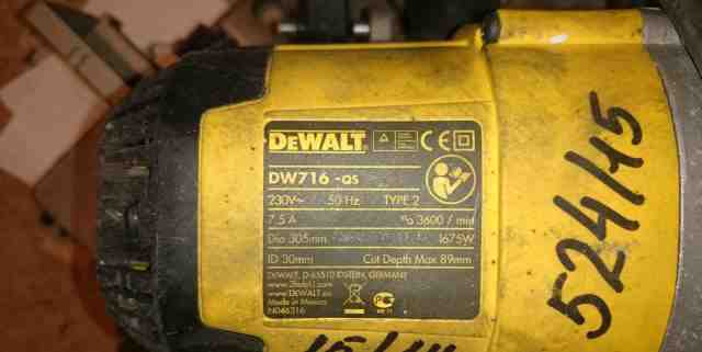 Пила торцовочная dewalt DW716