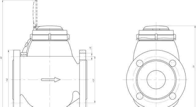 Счетчик воды свмт-50 фланцевый турбинный
