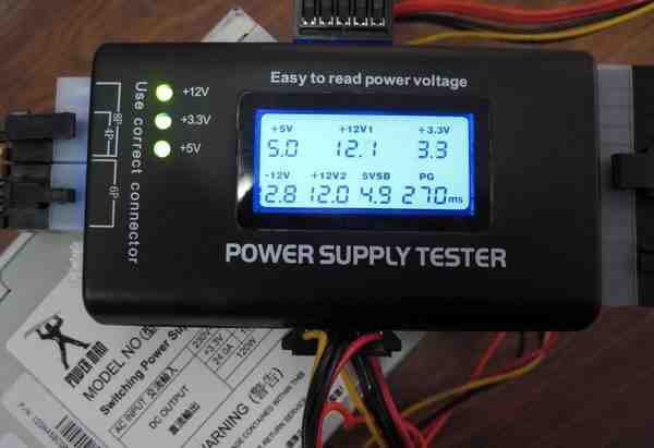 Tестер блоков питания Power Supply с LCD экраном