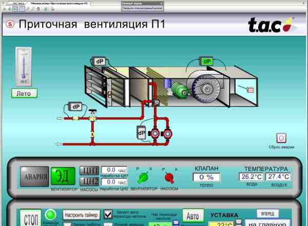 По TAC Vista 5 автономное