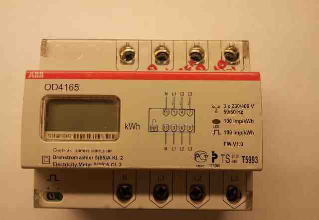 3 фазный 1 тарифный Счетчик ABB OD 4165