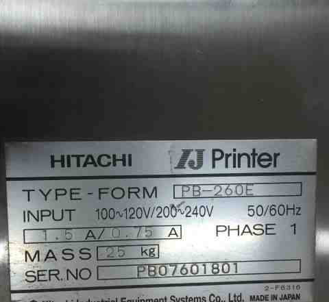 Принтер каплеструйный Hitachi PB